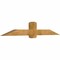 Ekena Millwork Eugene Rough Sawn Timber Gable Bracket, Western Red Cedar, 84"W x 14"H x 6"D x 6"F, 4/12 Pitch GBW084X14X0606EUG00RWR - alternate 2